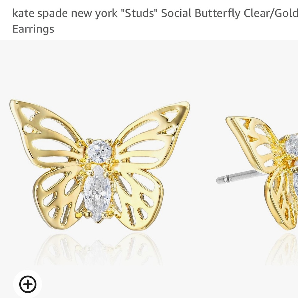 ♠️kate spade butterfly studs